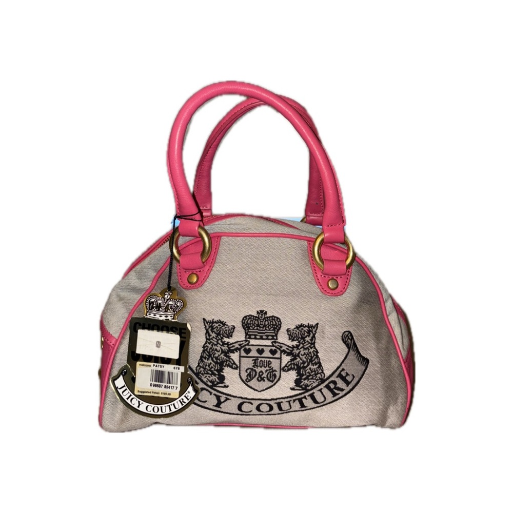 Juicy Couture Pink and Grey Bowler NWT